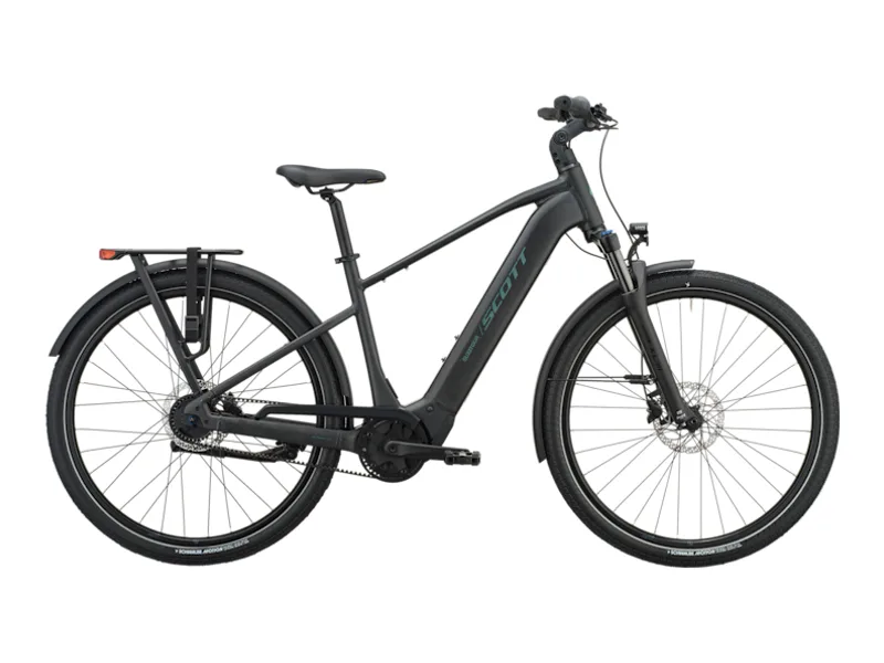 Scott Sub Tour 20 e-bike, side profile on white background