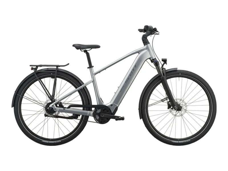 Scott Sub Tour 30 e-bike, side profile on white background