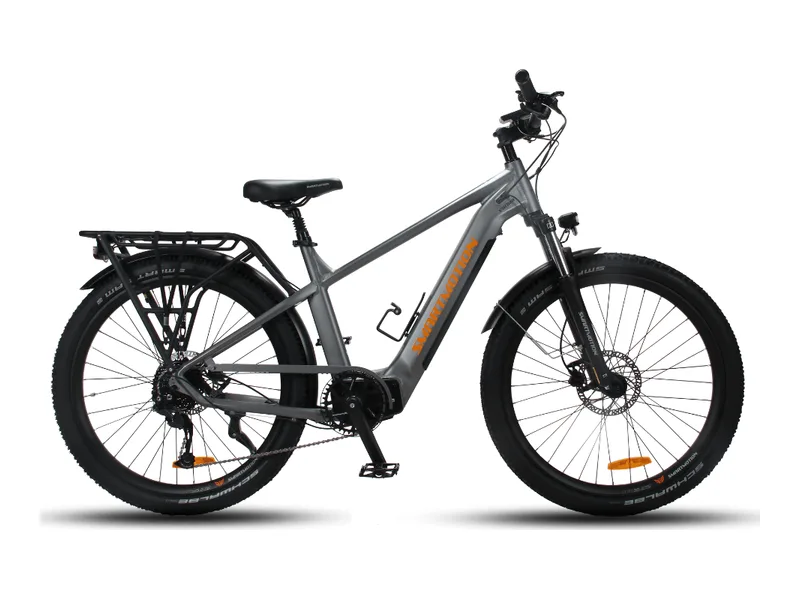 Smartmotion Xurban Neo e-bike in grey, side profile on white background