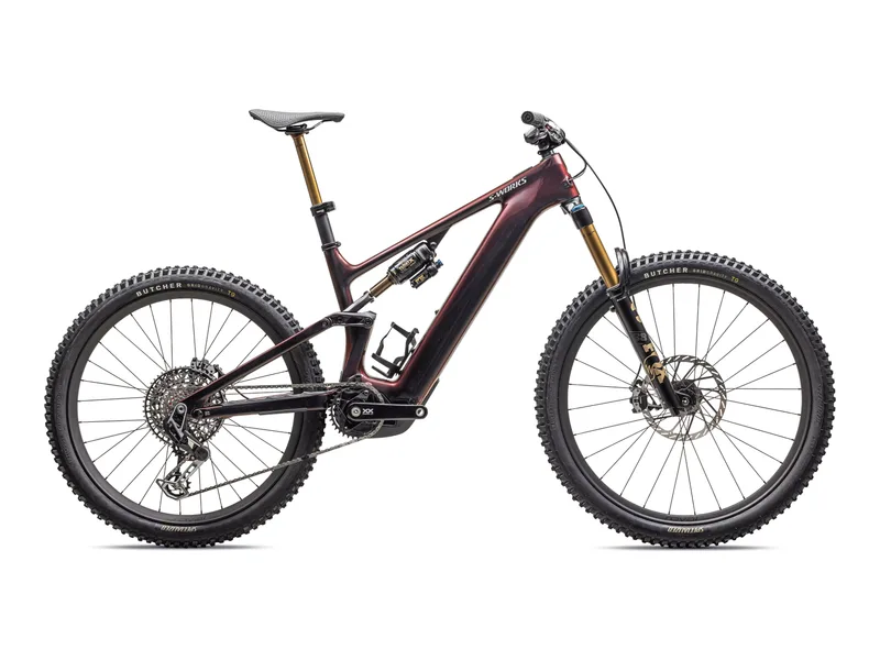 Specialized S-Works Turbo Levo 4, side profile on white background
