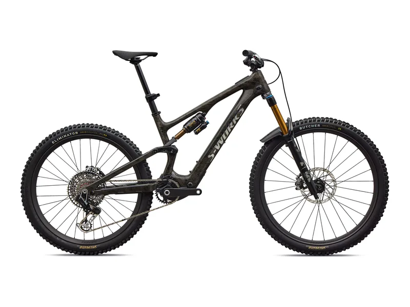 Specialized S-Works Turbo Levo SL 2, side profile on white background