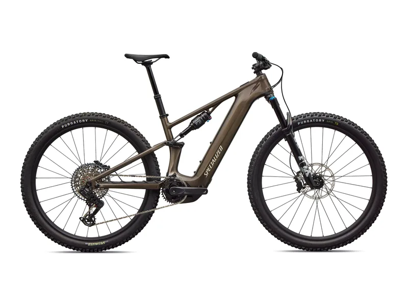 Specialized Turbo Levo R Comp, side profile on white background