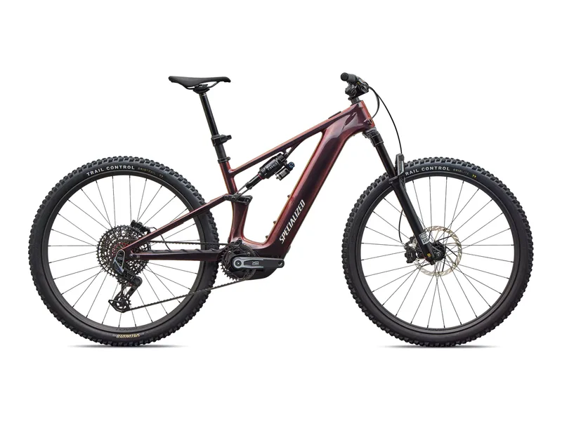 Specialized Turbo Levo R Pro, side profile on white background