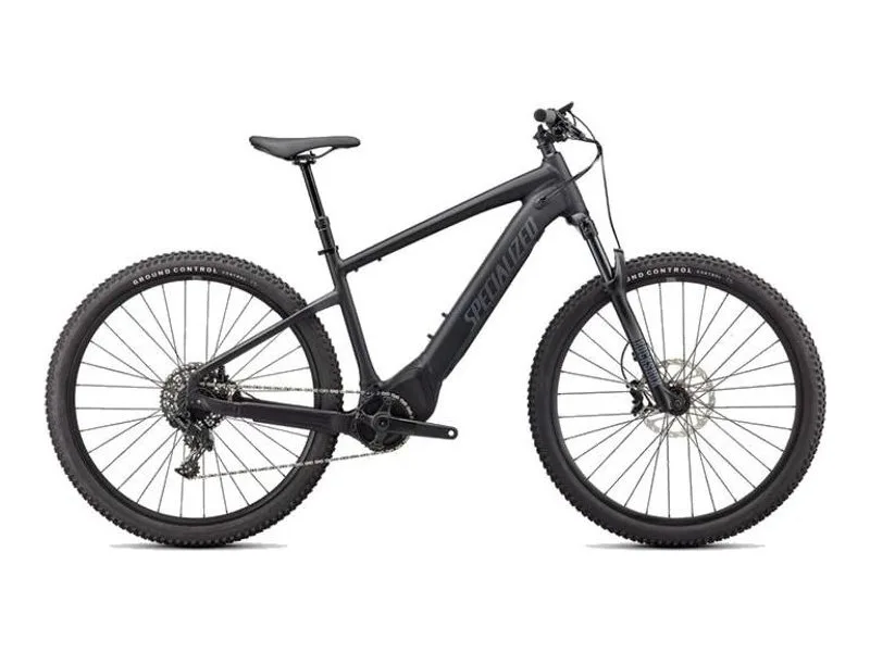 Specialized Turbo Tero 4.0 light SUV e-bike in black, side profile on white background