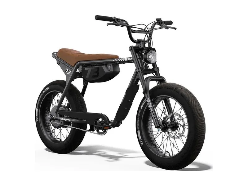 Super73 ZX Special Edition fat-tyre moped-style e-bike in palladium, front three quarter view on plain background