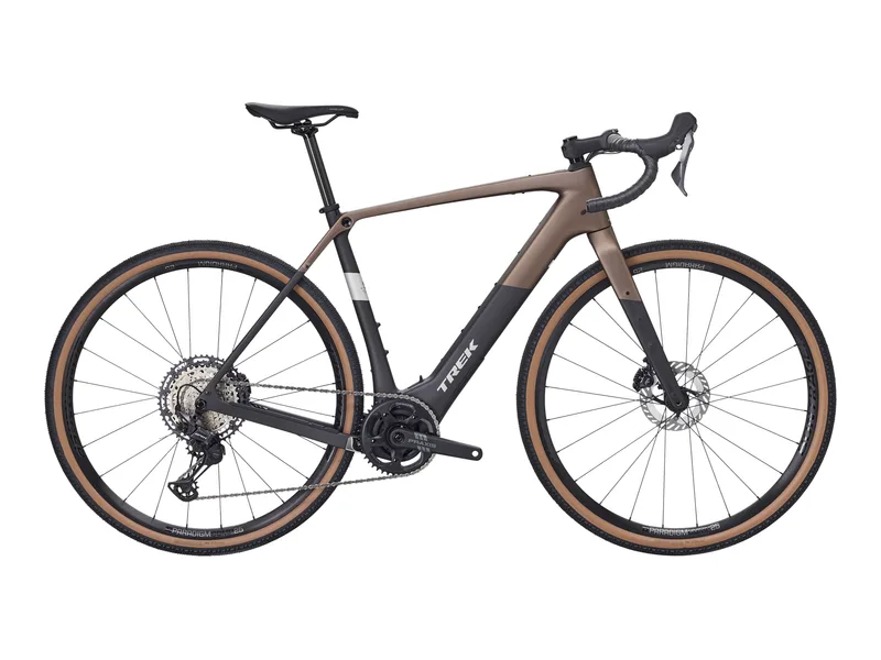Trek Checkpoint+ SL 5 e-bike, side profile on white background