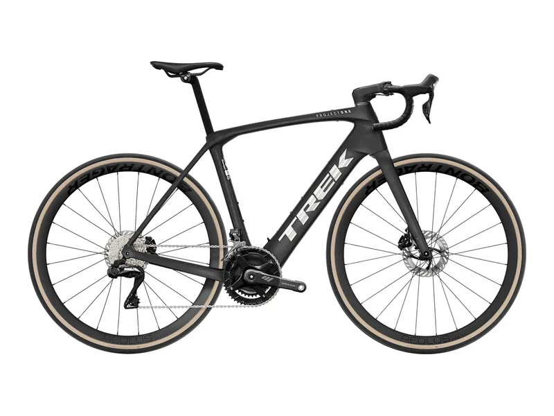 trek Domane+ SLR 7 electric bike, side profile on white background