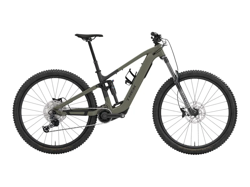 Trek Fuel+ EX 5 Gen 2 e-bike, side profile on white background