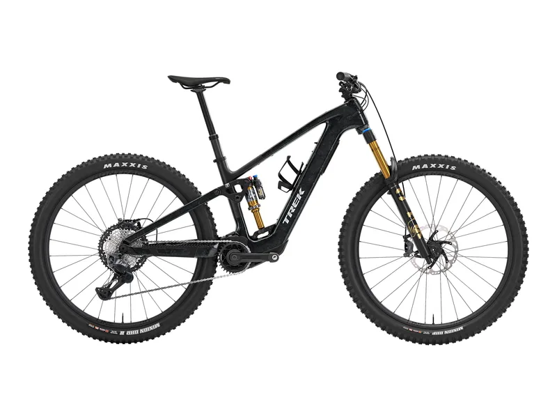 Trek Fuel+ EX 9.8 XT Di2 Gen 2 e-bike, side profile on white background