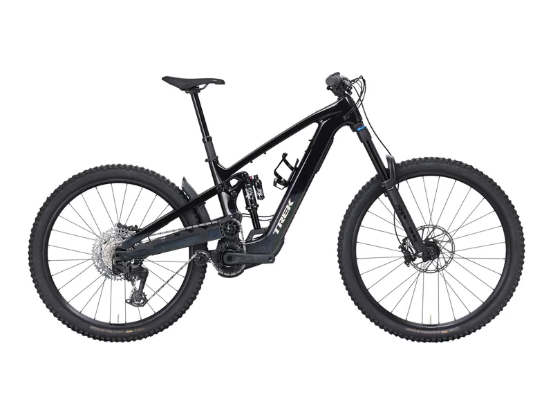 trek Slash+ 9.7 electric bike, side profile on white background
