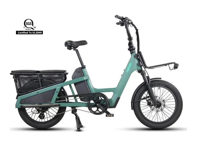 Vamos Amigo Plus passenger cargo e-bike, side profile on white background