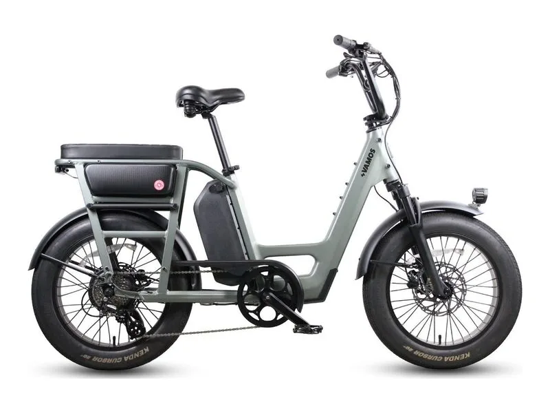 Vamos El Amigo compact cargo e-bike, side profile on white background