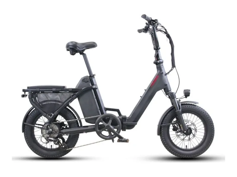 Vamos El Doblez folding e-bike, side profile on white background