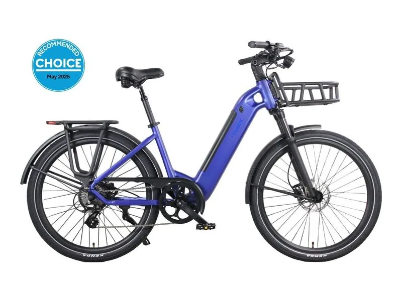 Vamos El Rapido commuter e-bike, side profile on white background